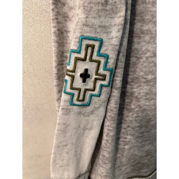 Ariat  Sweatshirt With Embroidered Indian Headdress Size Medium - Picture 5 of 5